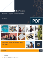 Amazon Web Services: Women in Analytics - Virtual Career Fair