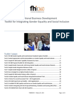 International Business Development GESI Toolkit