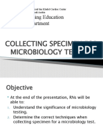 Collecting Specimen For Cs