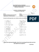 SW#2 Integrals of Trigonometric Functions