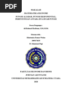 MAKALAH MM Ekonomi Fungsi Aljabar - Khairunisa Damar Wulan