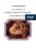 CONSAGRACIÓN de La Famila A La SAGRADA FAMILIA DE NAZARETH