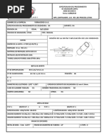 Elaboraciòn de WPS Formaceros Astm 106 GR B Gtaw