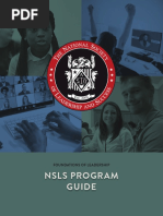 Nsls Program Guide: Foundations of Leadership