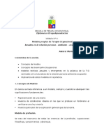 Modelos Propios de Terapia Ocupacional Basados en La Relación Persona Ambiente Ocupación