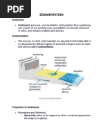 Sedimentation: Sediments