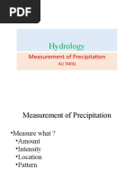 Hydrology: Measurement of Precipitation