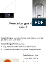 Materi 9 - Kesetimbangan Kimia