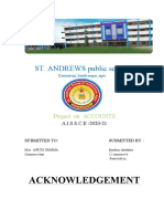 Acknowledgement: ST. ANDREWS Public School