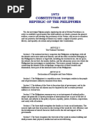 1973 Constitution of The Republic of The Philippines