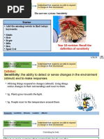 Starter: Year 10 Revision: Recall The Definition of Sensitivity