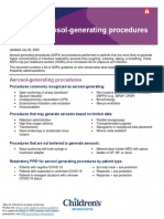 Covid 19 Aerosol Generating Procedures