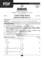 Term Test Maths (C-IX)