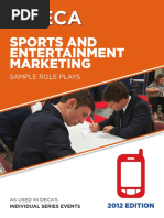 Sports and Entertainment Marketing: Sample Role Plays