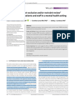 A Pilot Study of "Post Seclusion And:or Restraint Review" Intervention With... : EBSCOhost