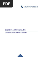 Grandstream Networks, Inc.: Connecting Ucm6Xxx With Freepbx