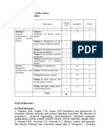 6 The Content of The Course 6.1 List of Lectures