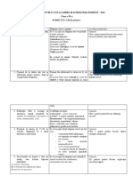 Ol18llromana Limba de Instruire 9 Test Barem