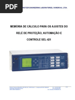 Roteiro de Ajustes Sel-421 PDF