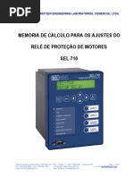 ROTEIRO - DE - AJUSTES - SEL-710 - Motor - Sincrono - 13.2kV