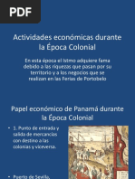 Actividades Economicas Durante La Epoca Colonial