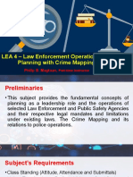 LEA 4 - Law Enforcement Operations and Planning With Crime Mapping