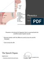 Phonetics: The Scientific Study of Speech Sounds