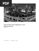 Ngenius Decryption Appliance V1.6P: Release Notes
