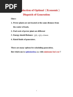 7.1 Introduction of Optimal Economic Dispatch of Generation