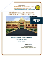 Vtu DSP Lab Manual (17ecl57,18ecl57)