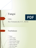 Pertemuan 1 Fungsi