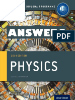 Physics - ANSWERS - David Homer and Michael Bowen-Jones - Oxford 2014