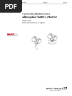 Operating Instructions Micropilot FMR51, FMR52: Level Radar Level Measurement in Liquids