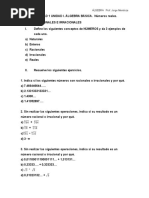 A1ui Números Racionales e Irracionales