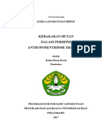 Kebakaran Hutan Dilihat Dari Aspek Antroposentrik