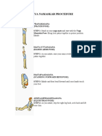 Surya Namaskar Procedure: Exhale