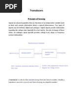 Transducers: Principle of Sensing