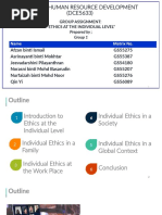 GROUP 1 - FINAL - Ethics at The Individual Level