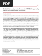 Electric Vehicle Industry in India Will Represent An INR 500 Billion Opportunity by 2025, Covid Notwithstanding - Avendus Report