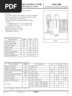 Semiconductor KTC3200: Technical Data