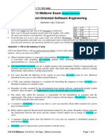 Fall 2012 Midterm Exam CS 319 Object-Oriented Software Engineering