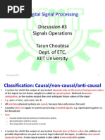 3 Discrete Time Signal Operations