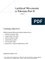 Lecture 4 Different Political Movements Before Pakistan-Part II