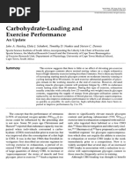 Carbohydrate-Loading and Exercise Performance: An Update