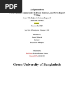 Green University of Bangladesh: Assignment On