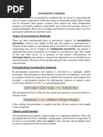 Lecture-7 (Gravimetric Analysis)