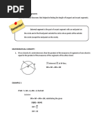 Tangent and Secant Segments - SIR RICHARD