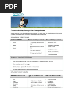 Communicating Through The Change Curve