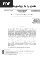 Volume 56 (2) :9 26, 2016: Ammalian Diversity in The Avanna From Eru With Three New Addictions From Country