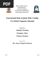 Experimental Study of Quasi Static Loading For Hybrid Composite Materials